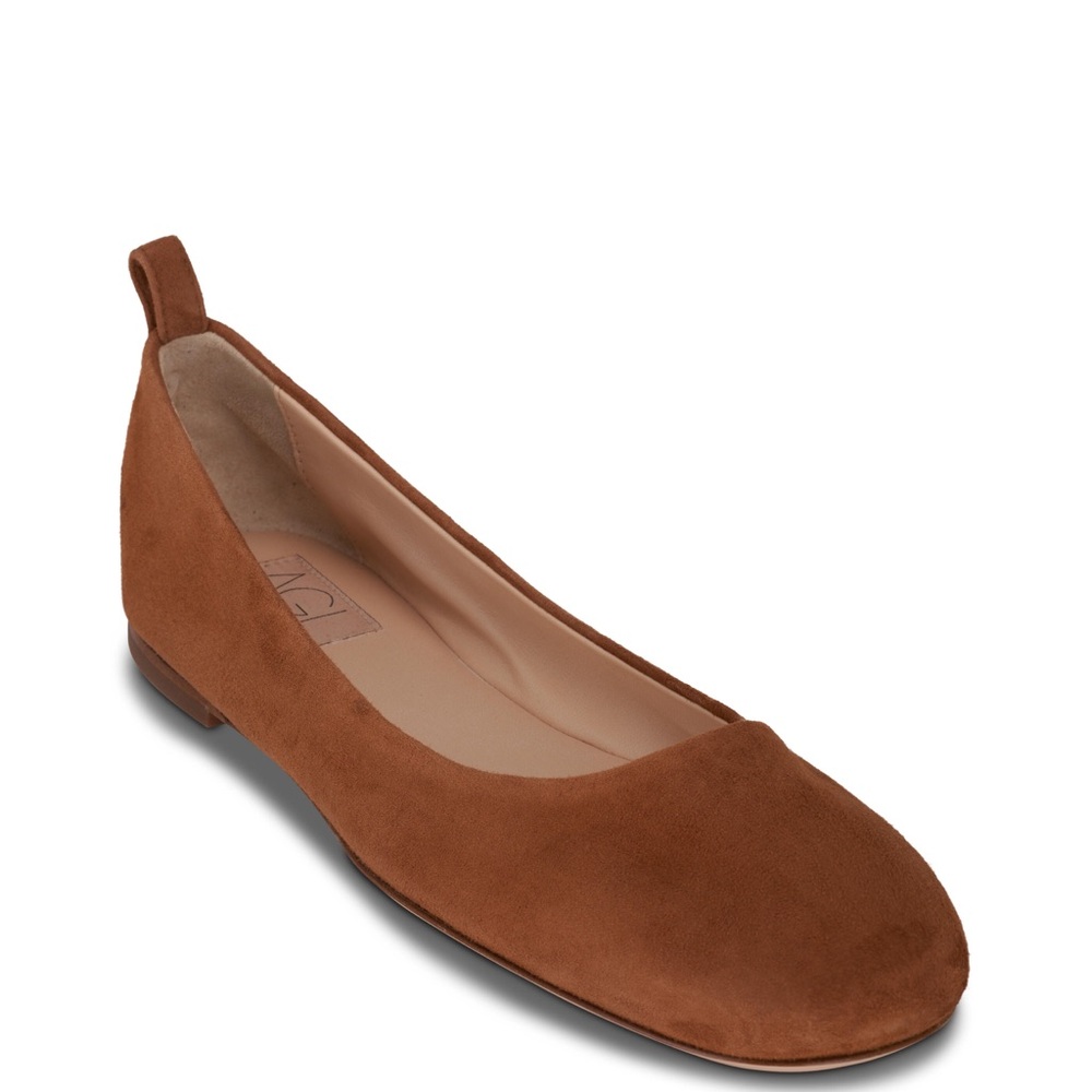 NWT AGL Brown Suede Ballet Flats